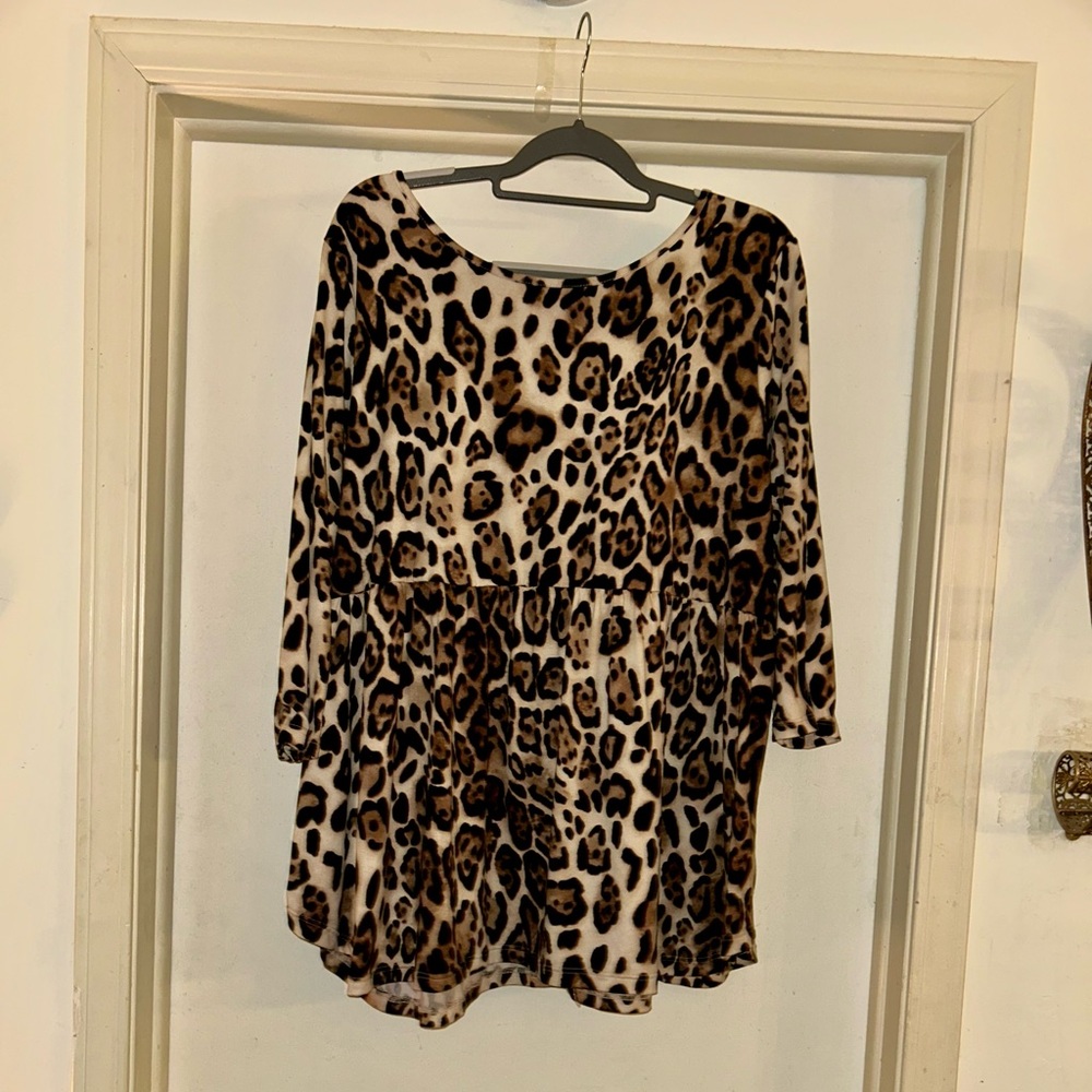 Sew In Love Animal Print Top